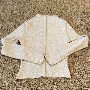 NWOT Paper Crane Long Sleeved Gray and Tan Shirt Size XSmall